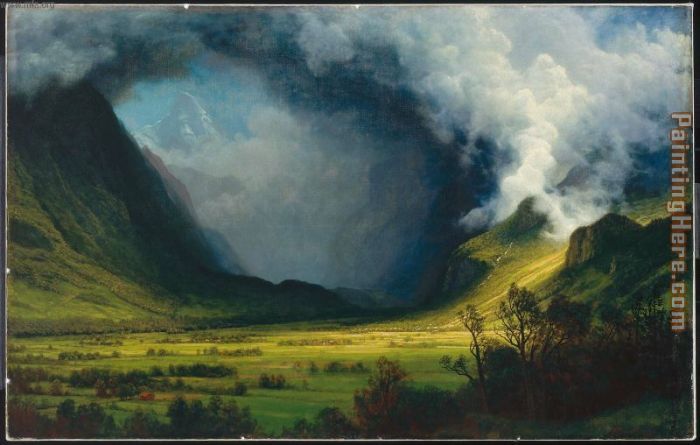Storm In The Mountains painting - Albert Bierstadt Storm In The Mountains art painting Storm In The Mountains painting - Albert Bierstadt Storm In The Mountains art painting